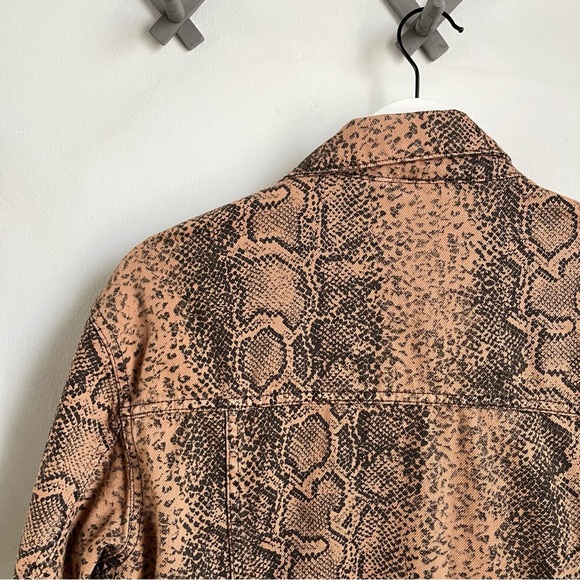 Free People Snake Print Trucker Jacket - Picture 10 of 13